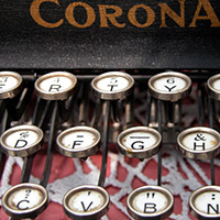 Corona Typewriter Keys