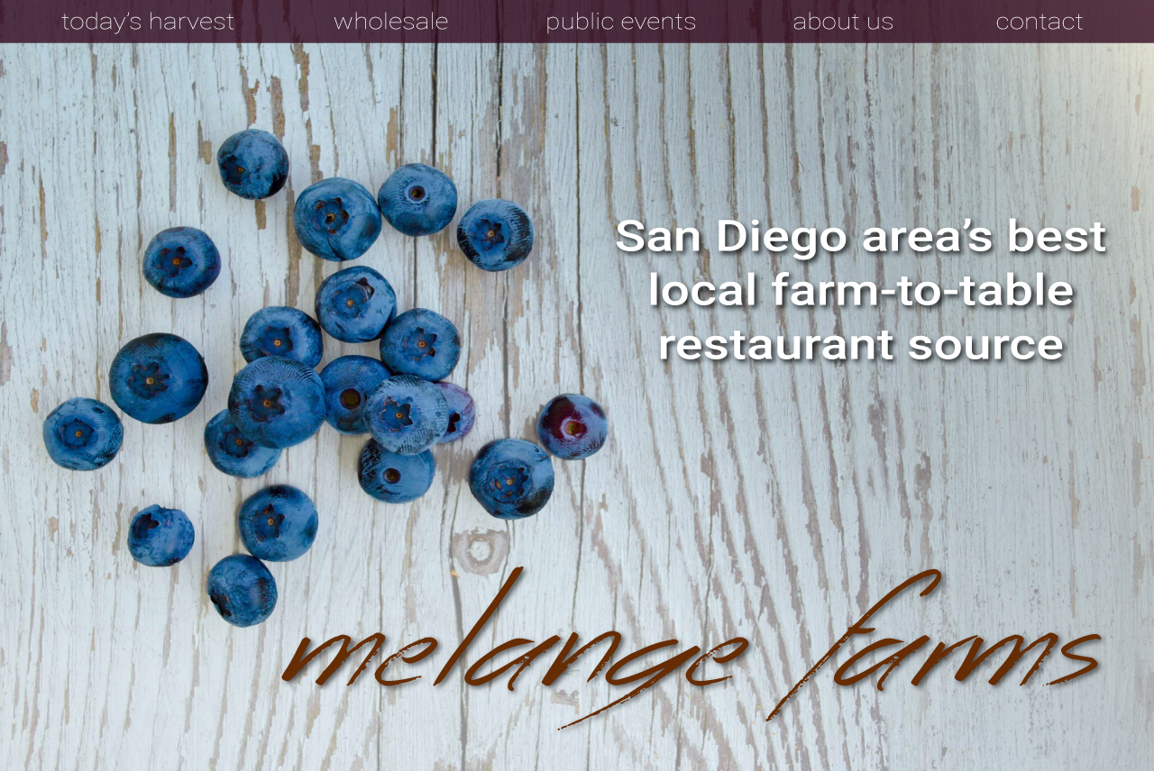 Melange Farms Website Screenshot