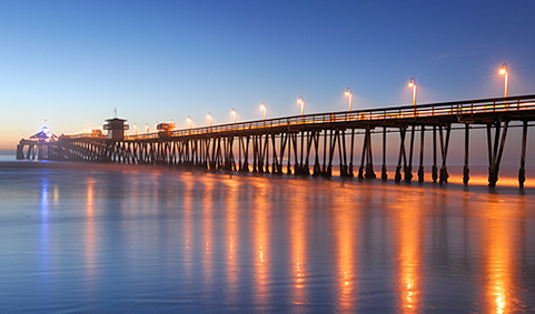 Imperial Beach Pier Illuminated